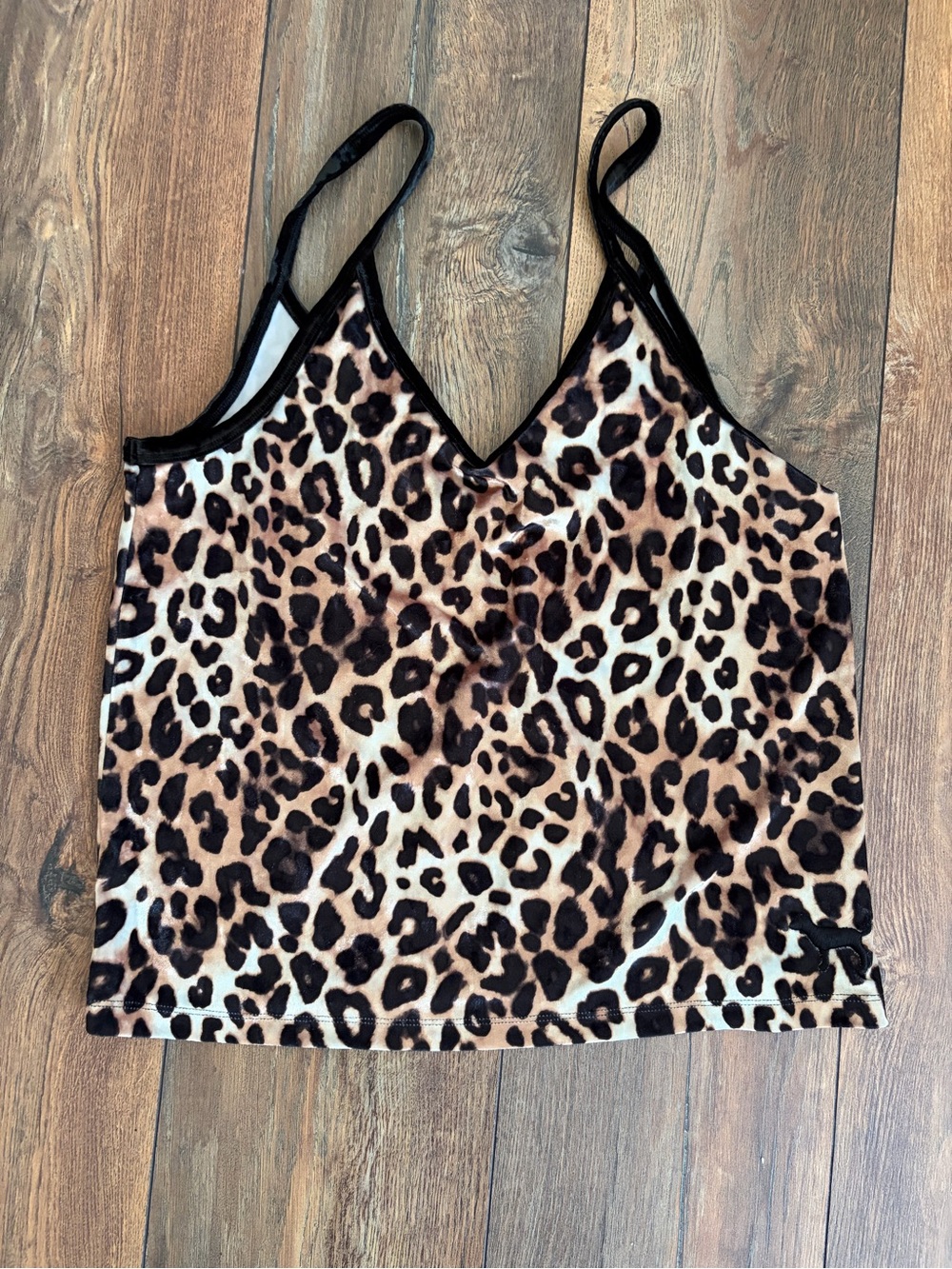 PINK (Victoria's Secret) Leopard Velvet Cami Tank Top